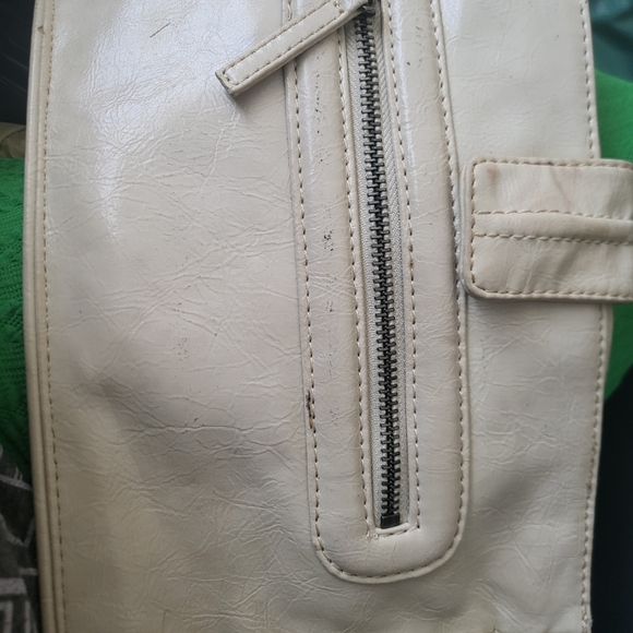 Guess Ivory Cream Studded Wristlet Clutch 11 x 7 Rare Y2K - Picture 11 of 16